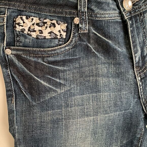 L.A. Idol Embellished Women’s Jeans Size 13. W35 L31,5 - Picture 9 of 11